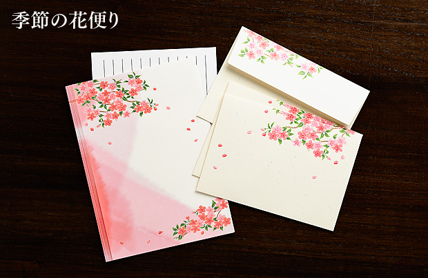 「冬の花だより」は、やさしいタッチで描いた冬の花を柔らかい手触りの紙にあしらった、絵手紙・絵はがきです。